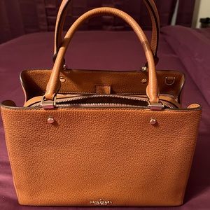 Kate Spade Leila medium triple compartment satchel, warm gingerbread